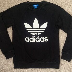 Adidas Men's Black Crewneck Sweater